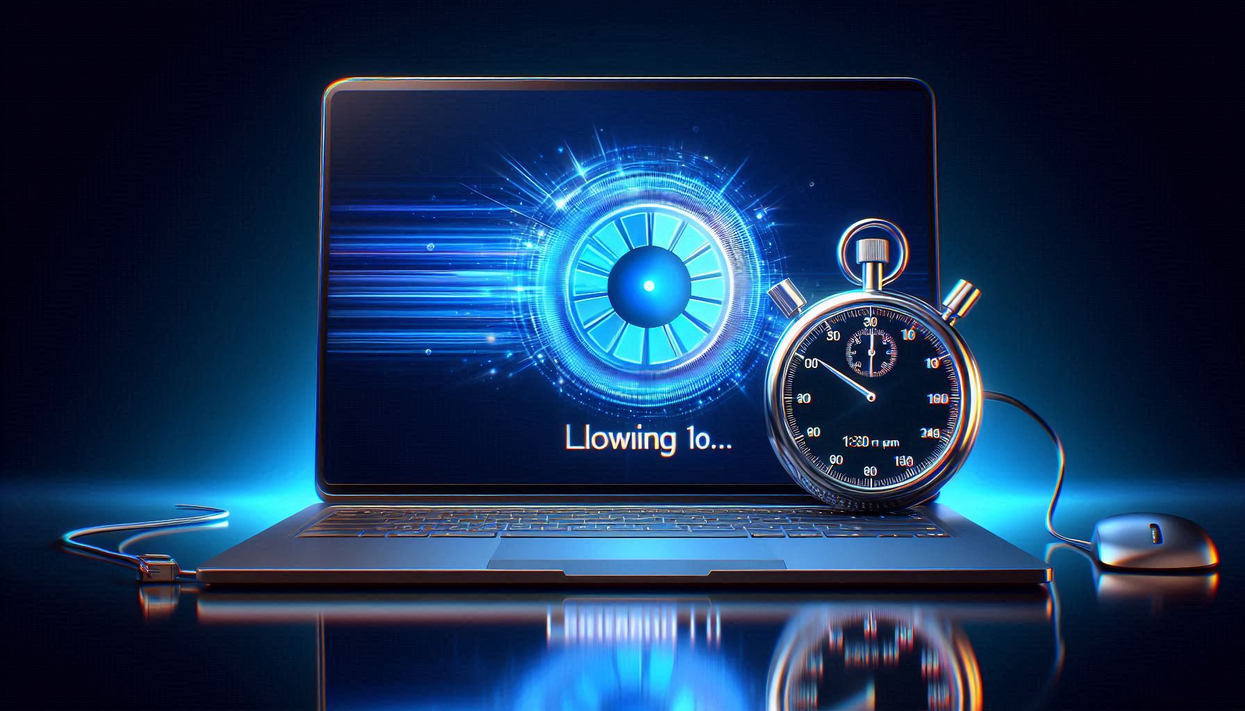 Windows 11 Task Manager showing startup apps tab with boot time measurement and performance indicators