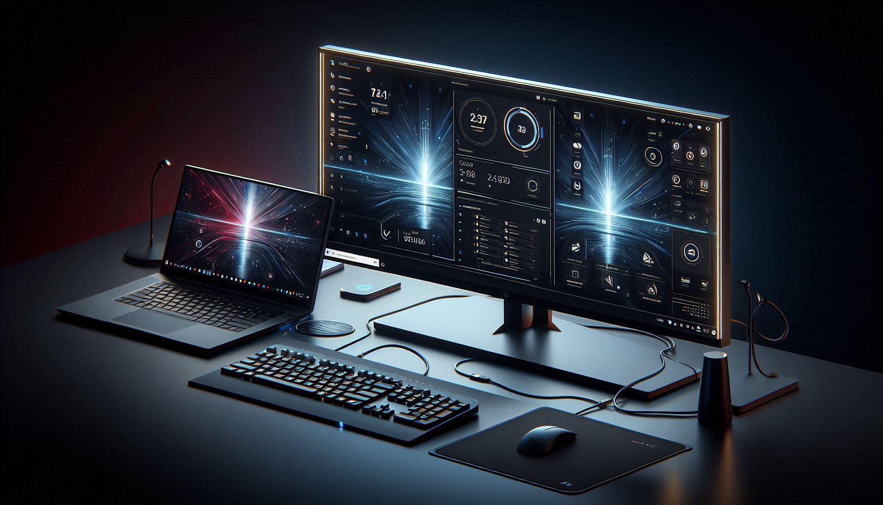 Dual monitor setup where the second monitor shows a brief black screen while the primary monitor remains stable